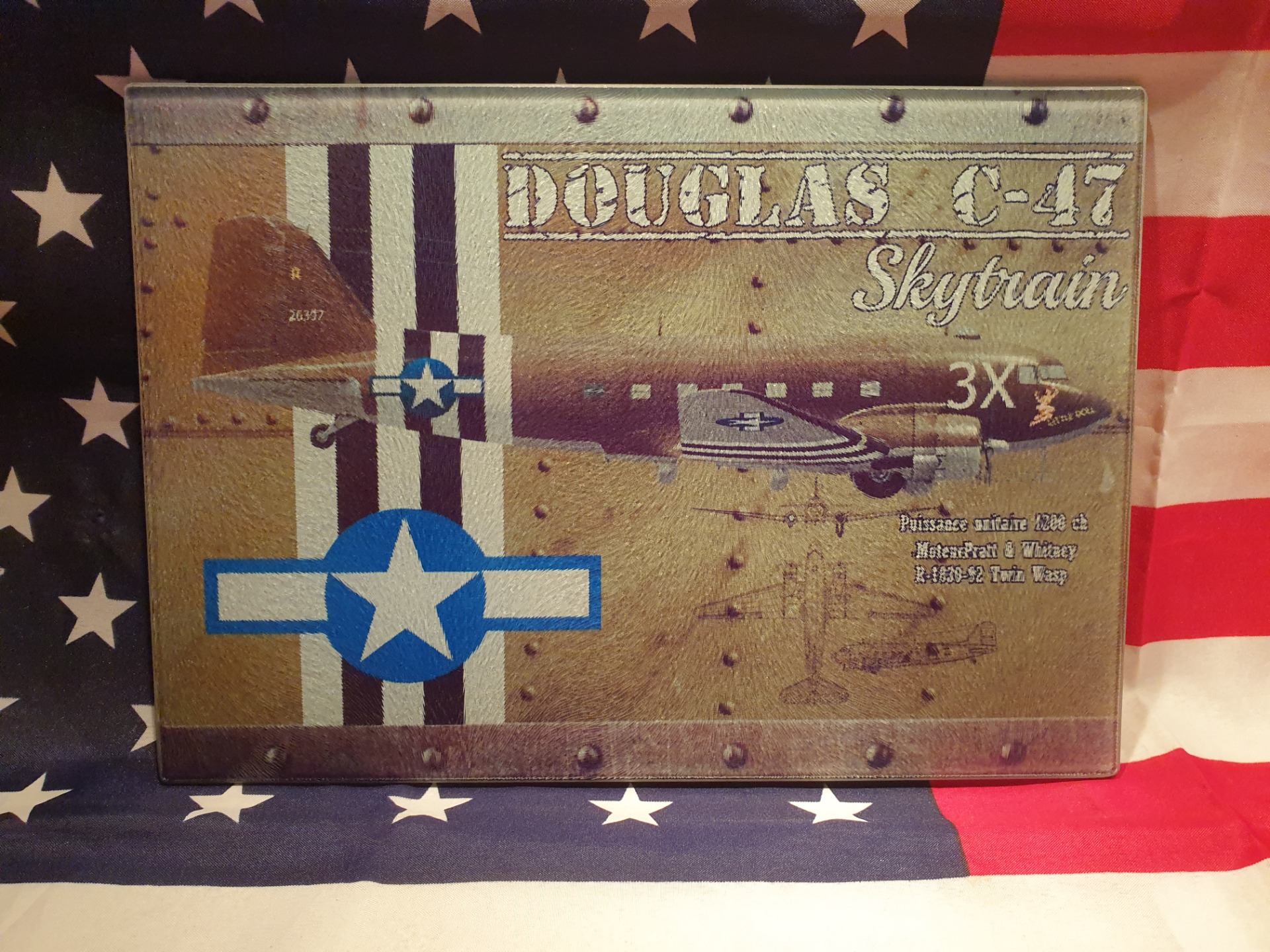 Planche à découper en verre C-47 :: Memoiresdenosperesboutique9